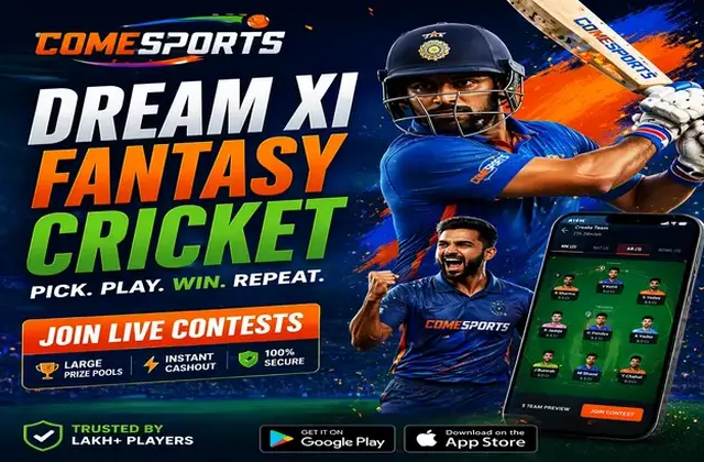Comevin (come to vin) fantasy cricket & matchday visual 1